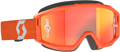 SCOTT Primal Chrome Crossbril – Zwart/Wit met Silver Chrome Works Lens
