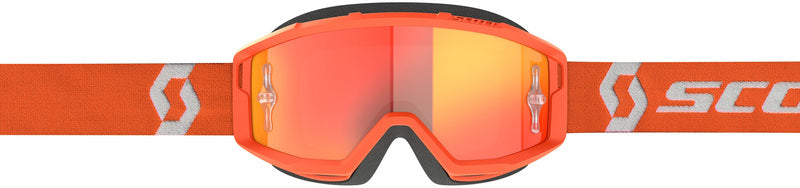 SCOTT Primal Chrome Crossbril – Zwart/Wit met Silver Chrome Works Lens