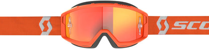 SCOTT Primal Chrome Crossbril – Zwart/Wit met Silver Chrome Works Lens