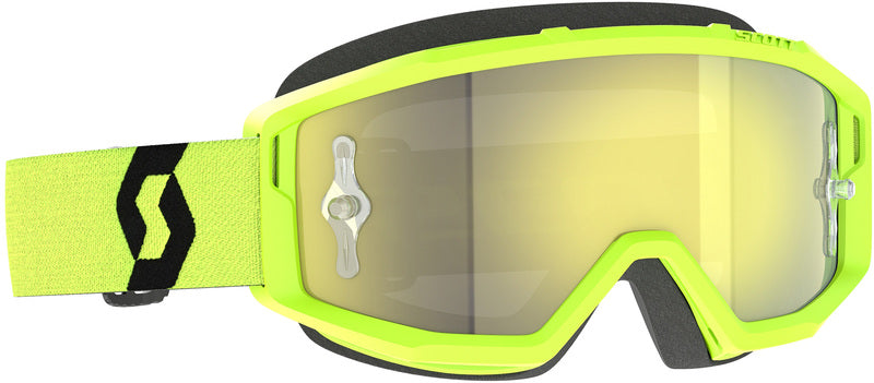 SCOTT Primal Chrome Crossbril – Zwart/Wit met Silver Chrome Works Lens