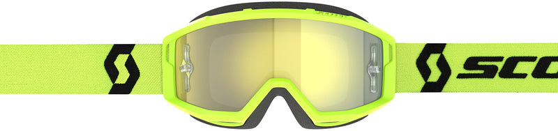 SCOTT Primal Chrome Crossbril – Zwart/Wit met Silver Chrome Works Lens