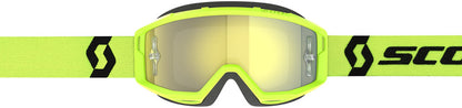 SCOTT Primal Chrome Crossbril – Zwart/Wit met Silver Chrome Works Lens