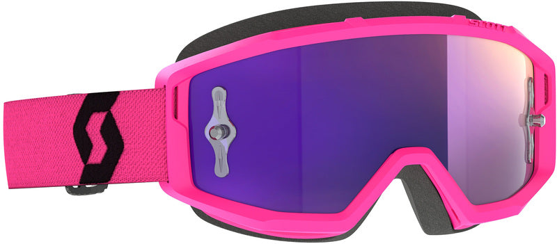 SCOTT Primal Chrome Crossbril – Zwart/Wit met Silver Chrome Works Lens