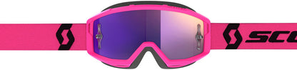 SCOTT Primal Chrome Crossbril – Zwart/Wit met Silver Chrome Works Lens
