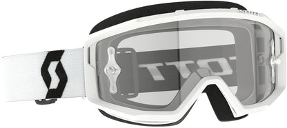 SCOTT Primal Crossbril – Zwart/Wit met Clear Works Lens
