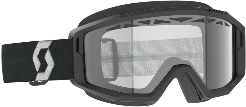 SCOTT Primal Enduro Crossbril – Zwart/Wit met S0 heldere lens