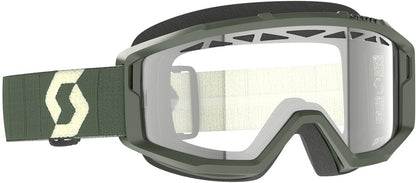 SCOTT Primal Enduro Crossbril – Zwart/Wit met S0 heldere lens