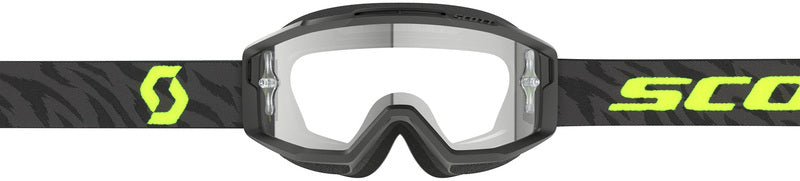 SCOTT Split OTG Crossbril – Zwart/Wit met Clear Works Lens
