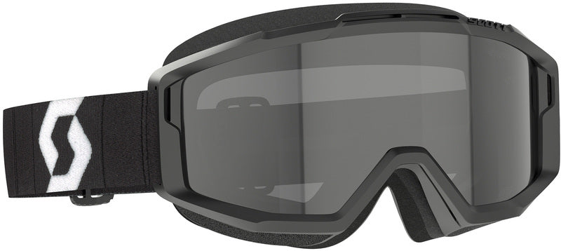 SCOTT Split OTG Sand Dust Crossbril – Zwart/Wit met Dark Grey Lens