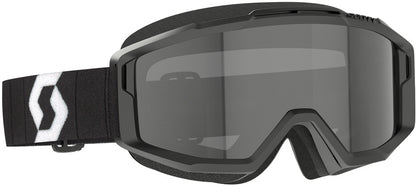 SCOTT Split OTG Sand Dust Crossbril – Zwart/Wit met Dark Grey Lens
