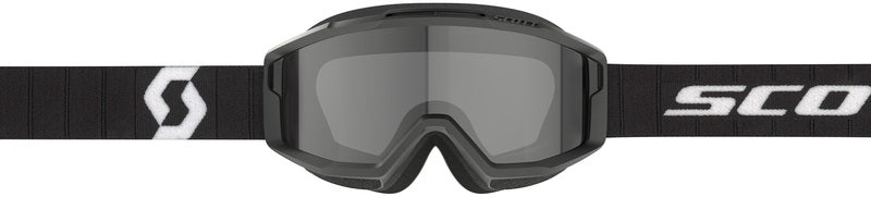 SCOTT Split OTG Sand Dust Crossbril – Zwart/Wit met Dark Grey Lens