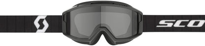 SCOTT Split OTG Sand Dust Crossbril – Zwart/Wit met Dark Grey Lens