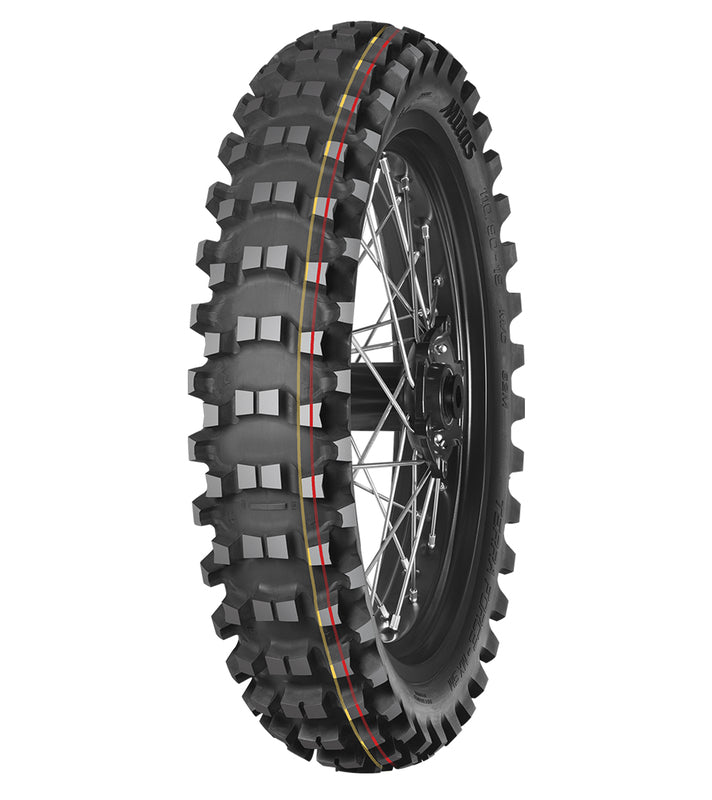 MITAS Band TERRA FORCE-MX SM 70/100-10 (2.50-10) 41M TT SOFT MEDIUM TERRAIN RED YELLOW NHS
