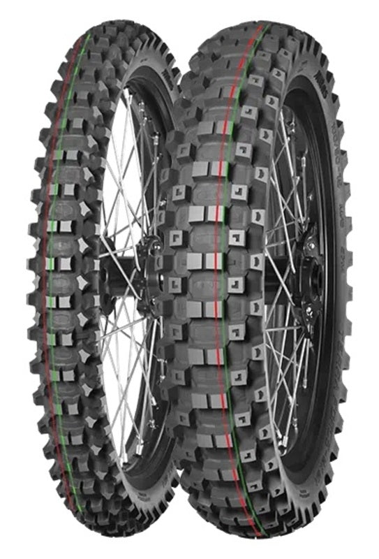 Band MITAS TERRA FORCE-MX MH 110/90-19 NHS 62M TT MEDIUM TO HARD RED GREEN