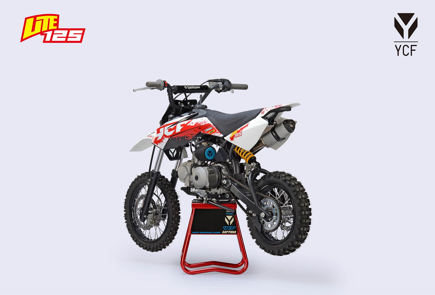 YCF LITE 125 WIT ROOD