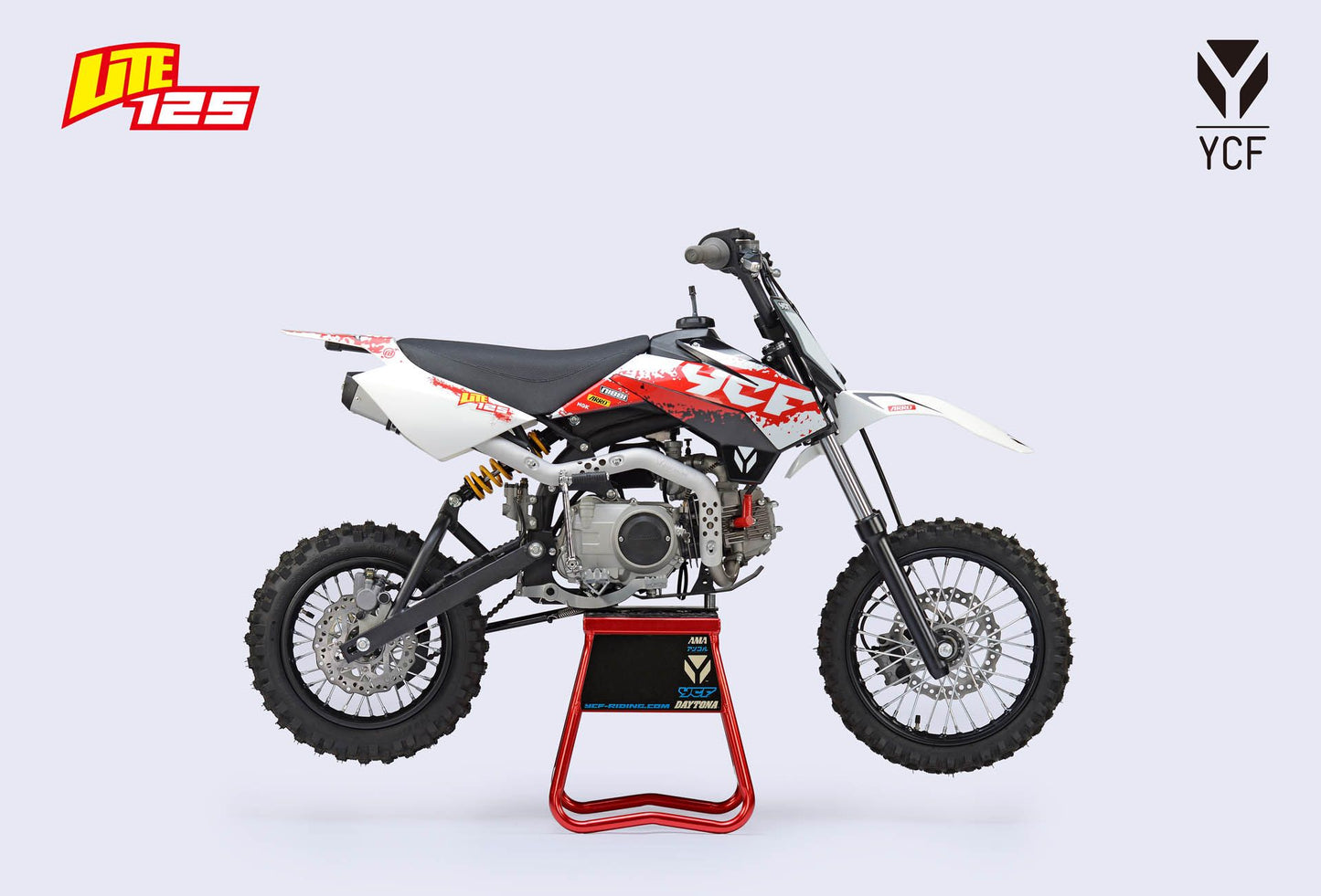 YCF LITE 125 WIT ROOD