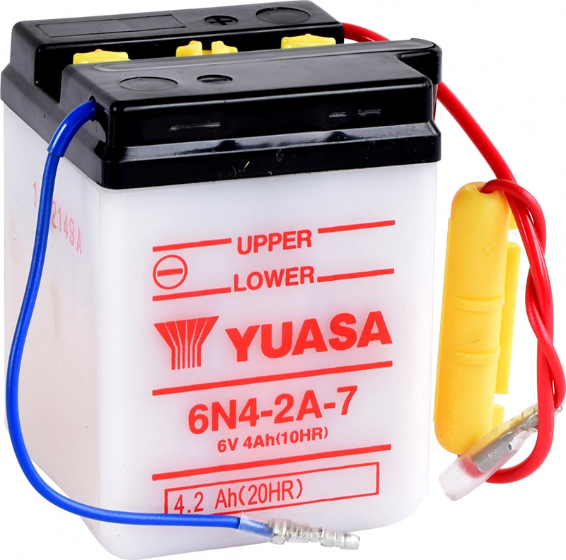 Yuasa Dry Charged Battery 6N4-2A-7(Dc)