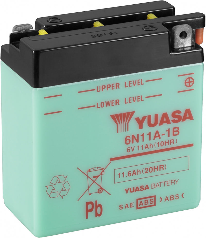 Yuasa Dry Charged Battery 6N11A-1B