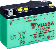 Yuasa Dry Charged Battery 6N12A-2D