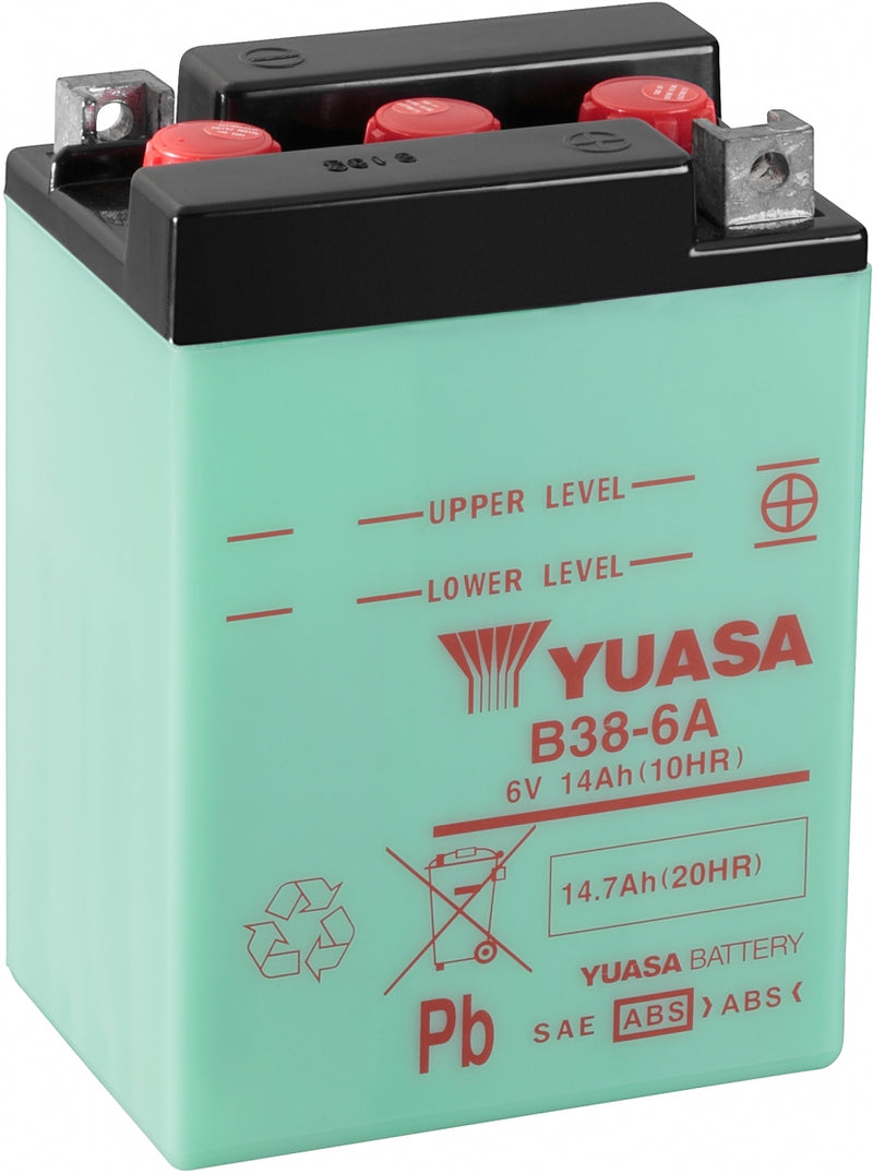 Yuasa Dry Charged Battery B38-6A