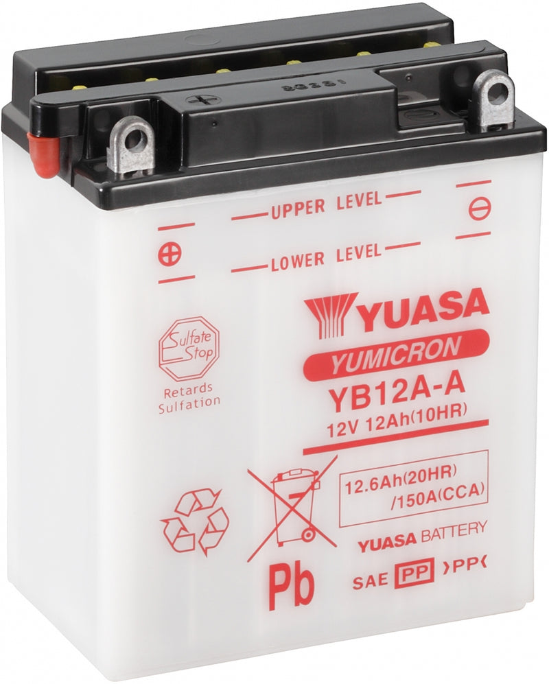Yuasa Dry Charged Battery Yb12A-A