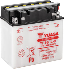 Yuasa Dry Charged Battery Yb16Cl-B