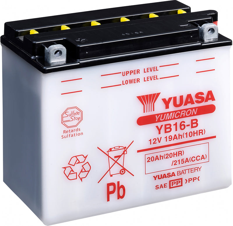 Yuasa Dry Charged Battery Yb16-B