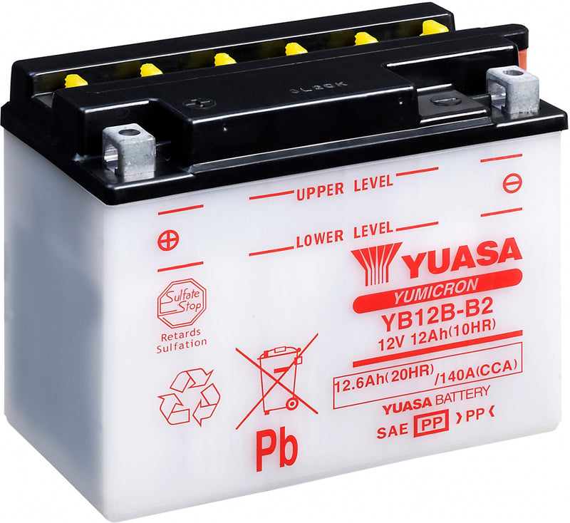 Yuasa Dry Charged Battery Yb12B-B2