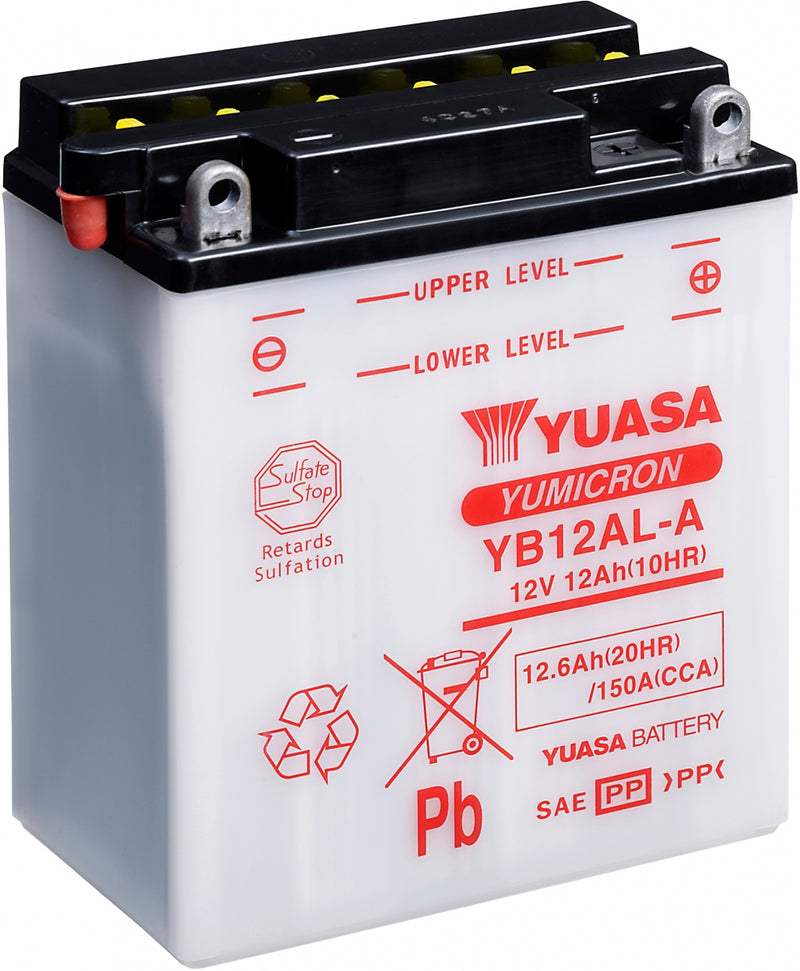 Yuasa Dry Charged Battery Yb12Al-A