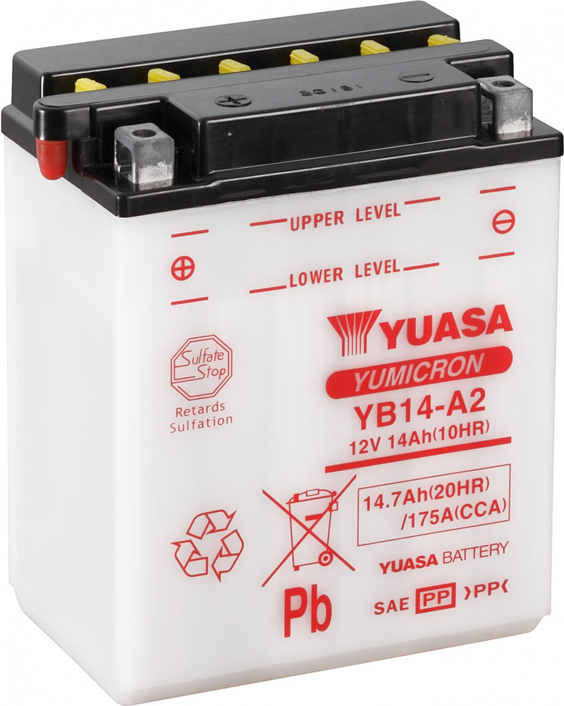 Yuasa Dry Charged Battery Yb14-A2
