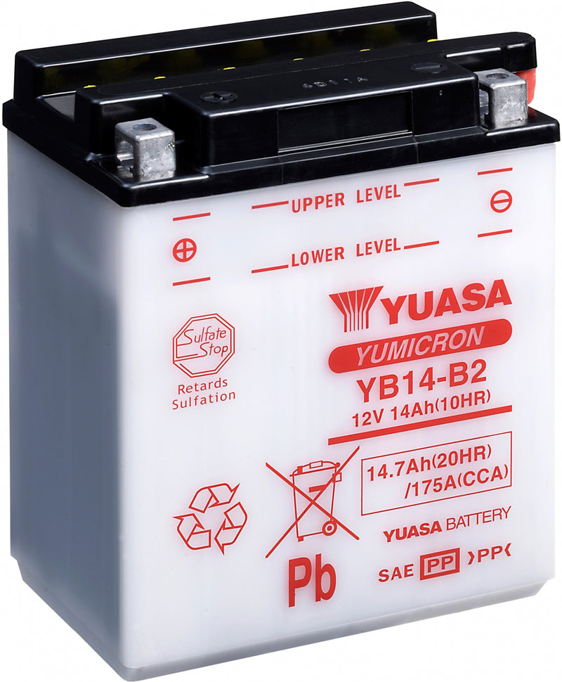 Yuasa Dry Charged Battery Yb14-B2