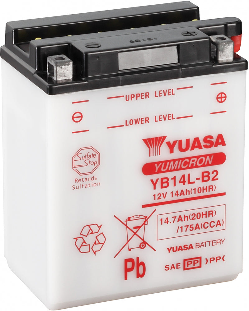 Yuasa Dry Charged Battery Yb14L-B2