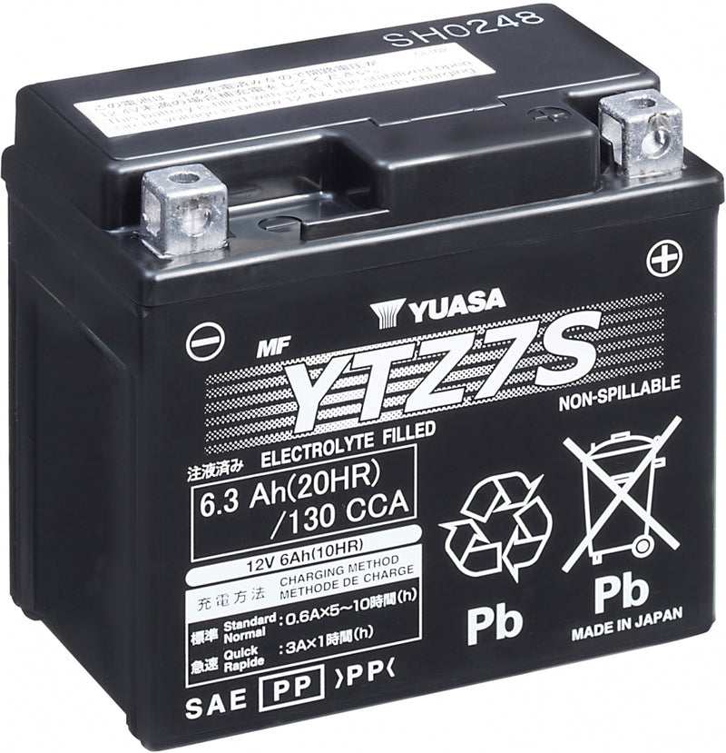 Yuasa Wet Charged Battery Ytz7S (Wet)