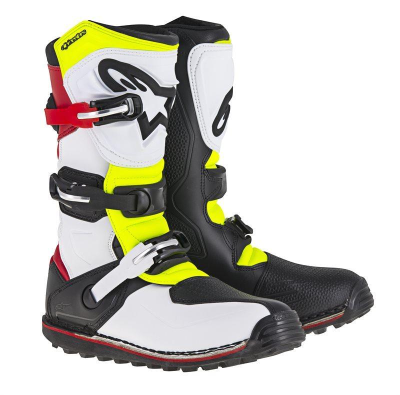 Alpinestars - Tech T White Red Yellow Fluo Black - Boots - MotoXshop