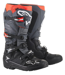 Alpinestars - Tech 7 Enduro Black Gray Red Fluo - Boots - MotoXshop