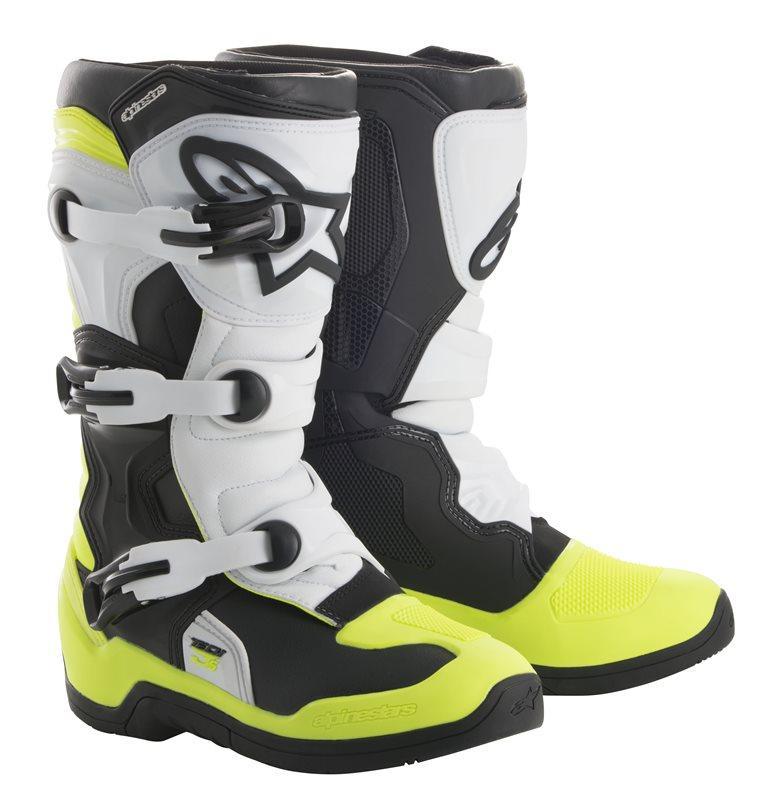 Alpinestars - Tech 3S Youth Black White Yellow Fluo - Boots - MotoXshop