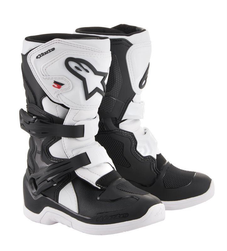 Alpinestars - Tech 3S Kids Black White - Boots - MotoXshop