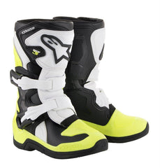 Alpinestars - Tech 3S Kids Black White Yellow Fluo - Boots - MotoXshop