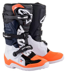 Alpinestars - Tech 7 S Black White Orange Fluo - Boots - MotoXshop