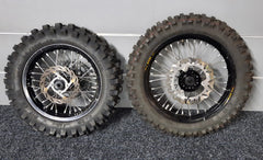 KTM 65 SX compleet wielset 14 en 12 inch Haan Wheels
