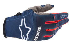Alpinestars - Techstar Gloves Dark Blue Bright Red White - Gloves - MotoXshop