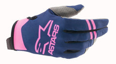 Alpinestars - Radar Gloves Dark Blue Pink Fluo - Gloves - MotoXshop