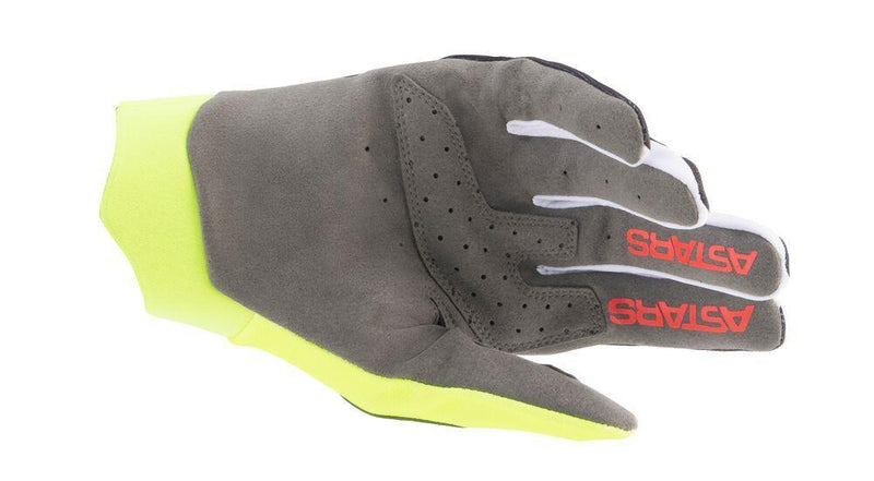 Alpinestars - Dune Gloves Black Yellow Fluo Bright Red - Gloves - MotoXshop