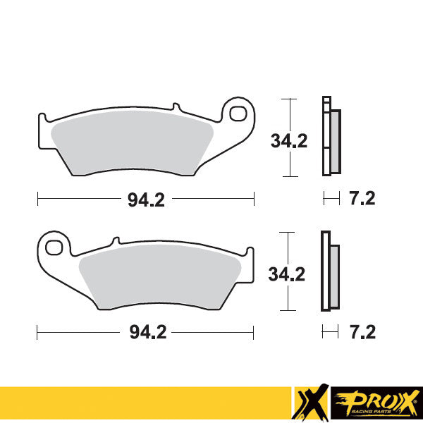 ProX Front Brake Pad CRF250/450R '02-23 - BOX 10 pcs.