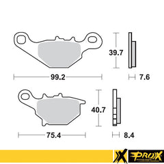 ProX Front Brake Pad RM80/85 '96-04 - BOX 10 pcs.