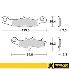 ProX Front Brake Pad KX80/85/100/112 '97-23 - BOX 10 pcs.