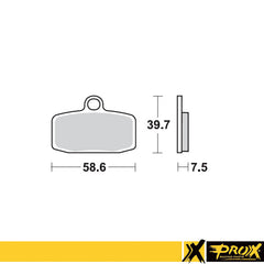 ProX Front Brake Pad KTM85SX '12-20 - BOX 10 pcs.