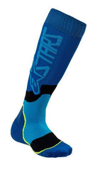 Alpinestars - Youth Mx Plus-2 Socks Blue Cyan - Socks - MotoXshop
