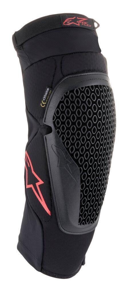 Alpinestars - Bionic Flex Knee Protector Black Red - Protection - MotoXshop