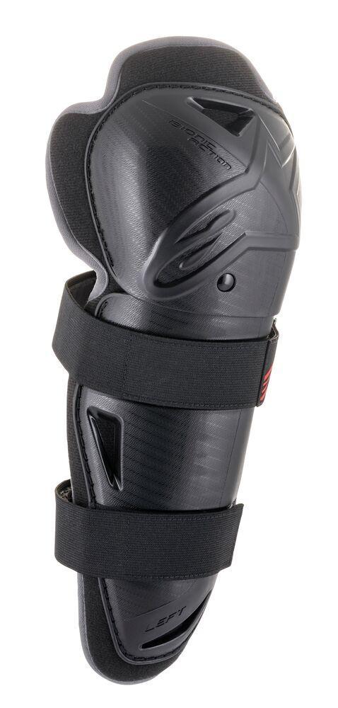 Alpinestars - Bionic Action Knee Protector Black Red - Protection - MotoXshop